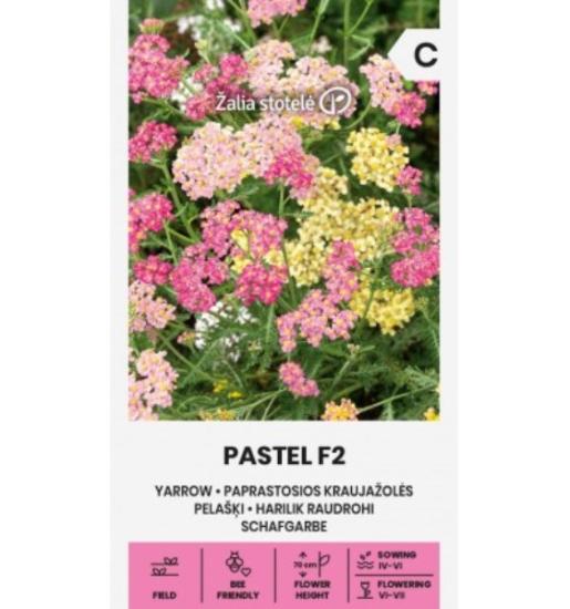 Prekės „Sėklos Kraujažolės paprastosios PASTEL F2 0,2 g“ paveikslėlis