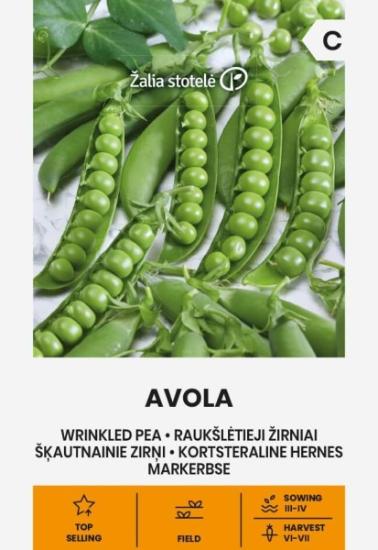 Prekės „Sėklos Žirniai raukšlėtieji AVOLA 100 g“ paveikslėlis