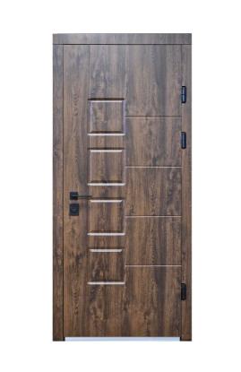 Prekės „Durys lauko MAGDA T2-128 850x2050mm, dešininės, bronzinis ąžuolas“ paveikslėlis