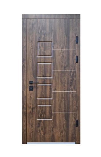 Prekės „Durys lauko MAGDA T2-128 850x2050mm, dešininės, bronzinis ąžuolas“ paveikslėlis