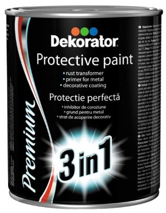 Prekės „Dažai 3in1 DEKORATOR sidabro hammer 0.5L“ paveikslėlis