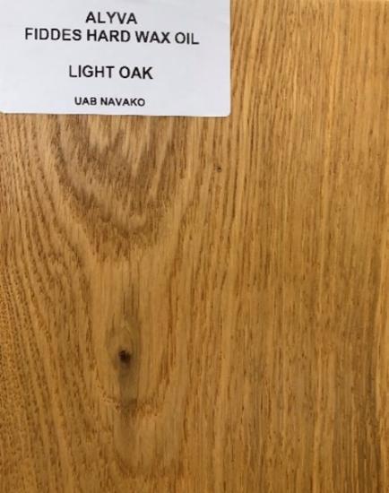 Prekės „TONUOTA MEDIENOS ALYVA SU KIETAISIAIS VAŠKAIS FIDDES HARD WAX OIL, LIGHT OAK spalva, 1 l“ paveikslėlis