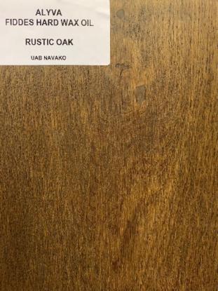Prekės „TONUOTA MEDIENOS ALYVA SU KIETAISIAIS VAŠKAIS FIDDES HARD WAX OIL, RUSTIC OAK spalva, 250 ml.“ paveikslėlis