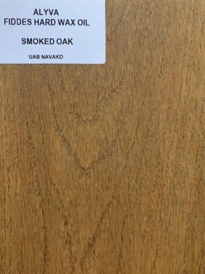 Prekės „TONUOTA MEDIENOS ALYVA SU KIETAISIAIS VAŠKAIS FIDDES HARD WAX OIL, SMOKED OAK spalva, 1 l“ paveikslėlis