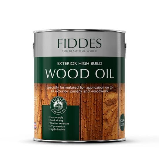 Prekės „FIDDES EXTERIOR HIGH BUILD WOOD OIL NATŪRALIŲ ALIEJŲ ALYVA LAUKO DARBAMS, ATSPARI UV.“ paveikslėlis