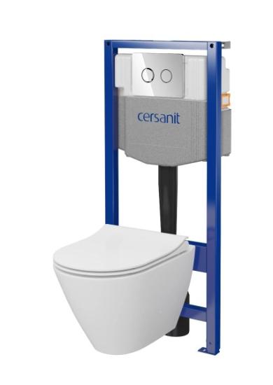Prekės „Komplektas potinkinis Cersanit City System 50 dubuo, klavišas“ paveikslėlis