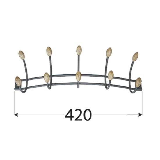 Prekės „Pakaba 5 kabliukų 420 mm 54411 WUB 2 Velano“ paveikslėlis