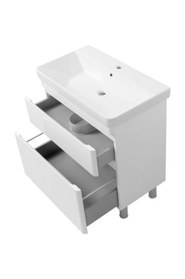 Prekės „Spintelės ir praustuvo komplektas VIVACE TNB-2D 80 cm balta spalva“ paveikslėlis