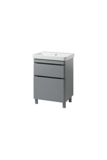 Prekės „Spintelės ir praustuvo komplektas VIVACE TNB-2D 60 cm betono spalva“ paveikslėlis