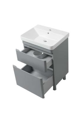 Prekės „Spintelės ir praustuvo komplektas VIVACE TNB-2D 60 cm betono spalva“ paveikslėlis