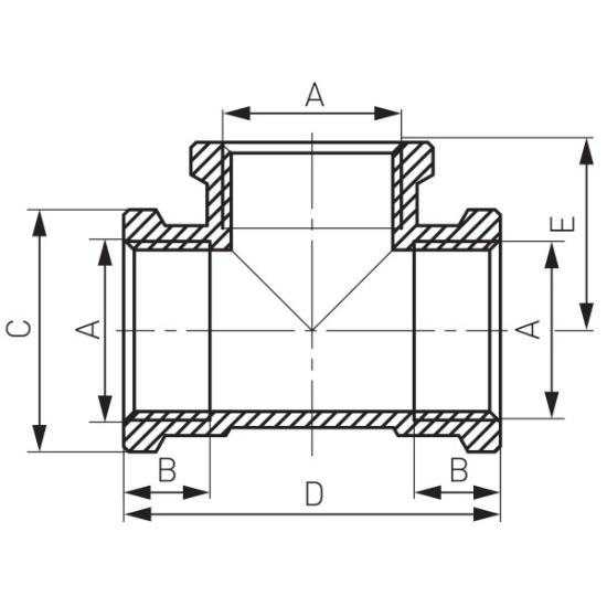 Prekės „Trišakis bronzinis 3/8"F“ paveikslėlis