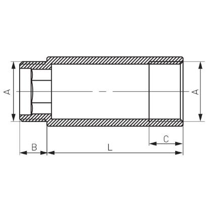 Prekės „Prailgintojas bronzinis 1/2"x15mm“ paveikslėlis