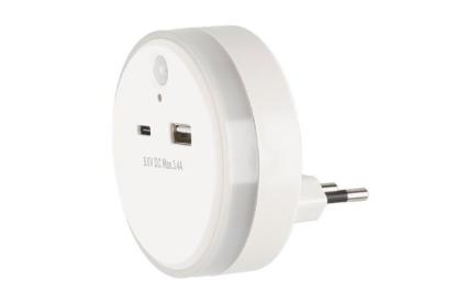 Prekės „Šviestuvas naktinis/USB pakrovėjas Tarmo“ paveikslėlis