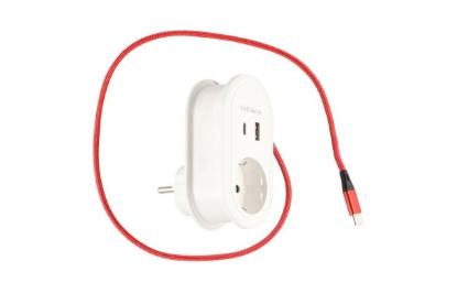 Prekės „Įkroviklis USB su laidu 3,4A Tarmo“ paveikslėlis