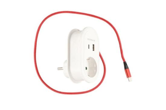 Prekės „Įkroviklis USB su laidu 3,4A Tarmo“ paveikslėlis