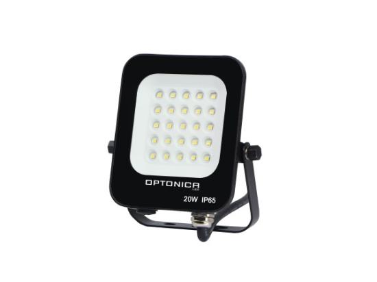 Prekės „LED prožektorius 20W 90° 1800Lm Juodas Neutrali šviesa Optonica“ paveikslėlis