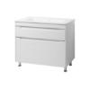 Prekės „Komplektas spintelės su praustuvų VALENCIA WHITE TNB-2D100cm“ paveikslėlis
