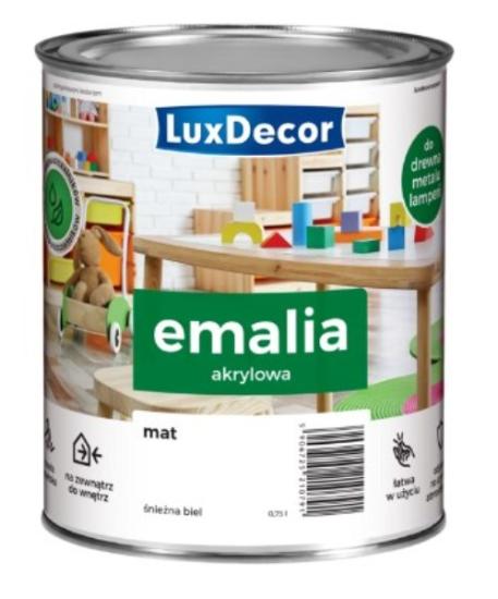 Prekės „LuxDecor Akrilinė emalė 2,2L blizgi sniego baltumas“ paveikslėlis