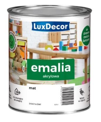 Prekės „LuxDecor Akrilinė emalė 2,2L blizgi sniego baltumas“ paveikslėlis