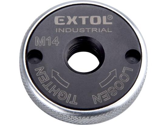Prekės „Greito užveržimo veržlė be įrankio kampiniam šlifuokliui. 115-230mm. M14. EXTOL INDUSTRIAL“ paveikslėlis