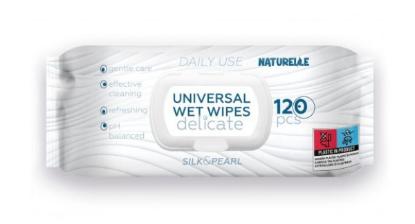 Prekės „Servetėlės drėgnos NATURELLE Delicate 120vnt“ paveikslėlis