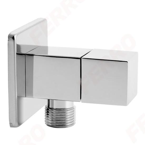 Prekės „Ventilis rutulinis kampinis FERRO QUADRO 1/2"x1/2"“ paveikslėlis