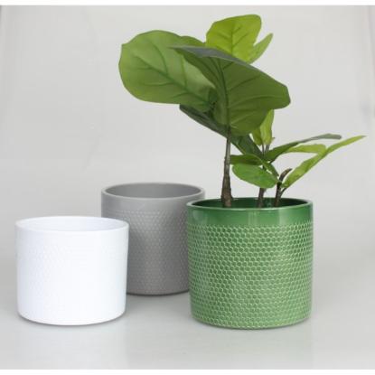 Prekės „Vazonas baltas 28 cm 417 Lazur CERMAX“ paveikslėlis