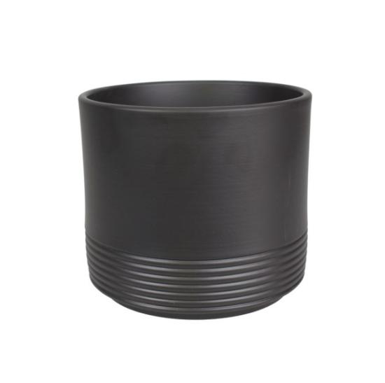 Prekės „Vazonas antracitas 14 cm Rille 992 CERMAX“ paveikslėlis