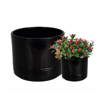 Prekės „Vazonas juodas 16 cm Rille 992 CERMAX“ paveikslėlis
