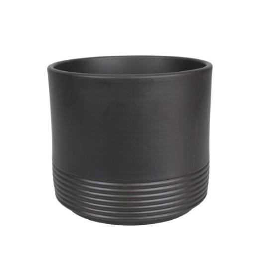 Prekės „Vazonas antracitas 16 cm Rille 992 CERMAX“ paveikslėlis