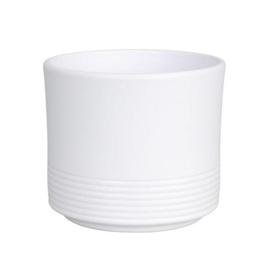 Prekės „Vazonas matinis baltas 16 cm Rille 992 CERMAX“ paveikslėlis