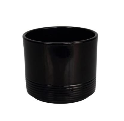 Prekės „Vazonas juodas 20 cm Rille 992 CERMAX“ paveikslėlis