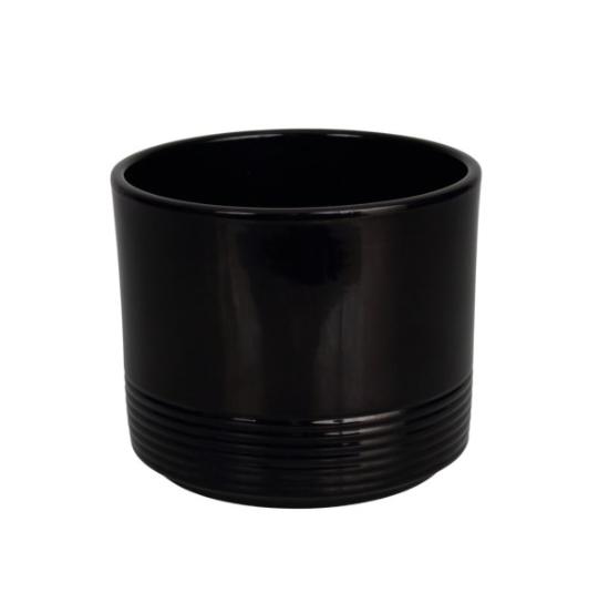 Prekės „Vazonas juodas 20 cm Rille 992 CERMAX“ paveikslėlis