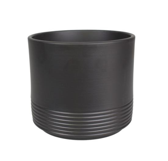 Prekės „Vazonas antracitas 20 cm Rille 992 CERMAX“ paveikslėlis