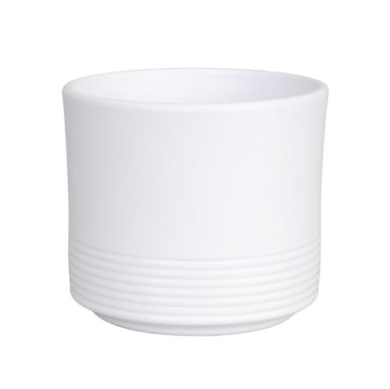 Prekės „Vazonas matinis baltas 20 cm Rille 992 CERMAX“ paveikslėlis