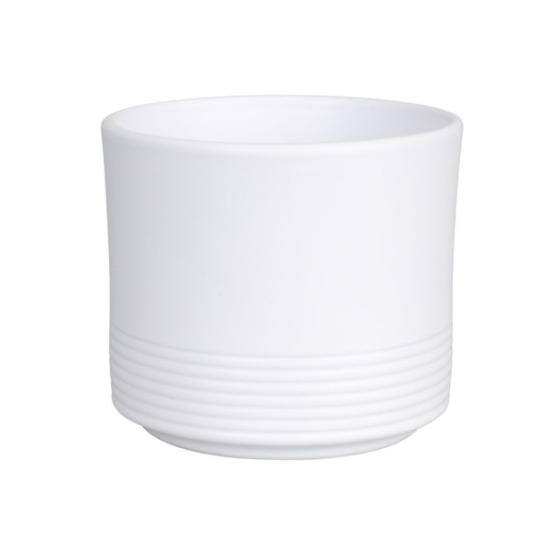 Prekės „Vazonas matinis baltas 28 cm Rille 992 CERMAX“ paveikslėlis