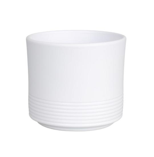 Prekės „Vazonas matinis baltas 32 cm Rille 992 CERMAX“ paveikslėlis