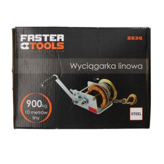 Prekės „Gervė su lynu 10 m tempimui iki 900 kg Faster Tools 2536“ paveikslėlis