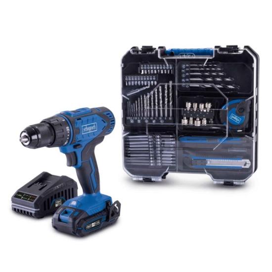 Prekės „Suktuvas akumuliatorinis 20 V 1x2,0 Ah su 74 priedais C-DTB74/1-X Scheppach 5909315900“ paveikslėlis
