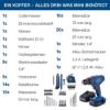 Prekės „Suktuvas akumuliatorinis 20 V 1x2,0 Ah su 74 priedais C-DTB74/1-X Scheppach 5909315900“ paveikslėlis