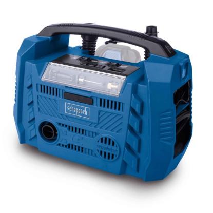 Prekės „Kompresorius oro 20 V-12V/230W be akumuliatoriaus 3in1 Airforce6 Scheppach“ paveikslėlis