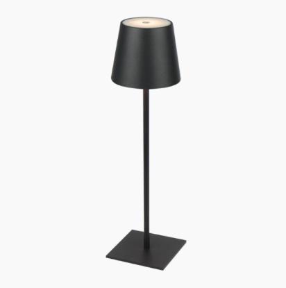 Prekės „Įkraunamas LED stalinis šviestuvas, 3.5W, 400lm, šiltai balta 3000K, juodos spalvos“ paveikslėlis