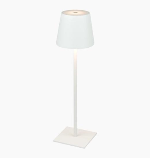 Prekės „Įkraunamas LED stalinis šviestuvas, 3.5W, 400lm, šiltai balta 3000K, baltos spalvos“ paveikslėlis
