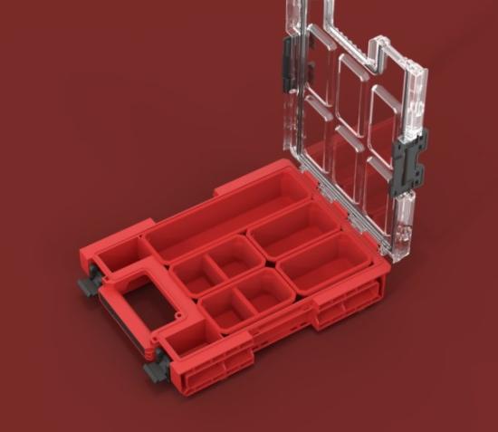 Prekės „Dėžė smulkmenoms QBRICK SYSTEM ONE ORGANIZER M 2.0 RED ULTRA HD“ paveikslėlis