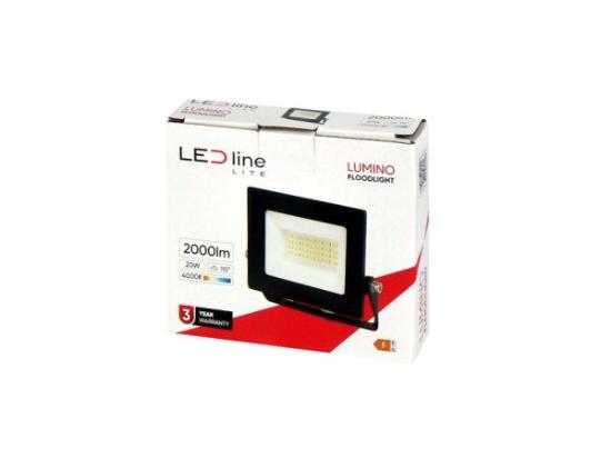 Prekės „Lauko šviestuvas LED 20W neutraliai balta 230Vac, 2000lm, IP65, juodas, LUMINO, LED LINE“ paveikslėlis