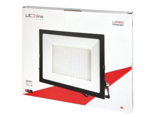 Prekės „Lauko šviestuvas LED 200W neutraliai balta 230Vac, 20000lm, IP65, juodas, LUMINO, LED LINE“ paveikslėlis