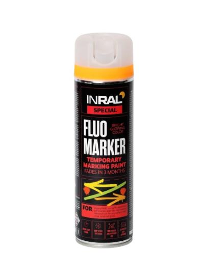 Prekės „INRAL oranžinė 500ml, aerozoliniai, akriliniai markiravimo dažai“ paveikslėlis