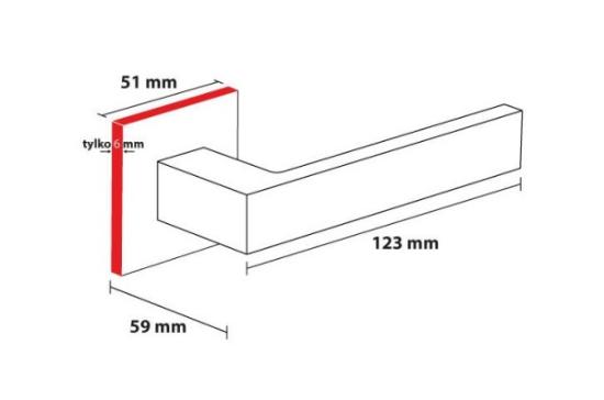 Prekės „Rankena juoda kvadratinė KW Metal Bud Qubik K Fit VQKFICZ“ paveikslėlis