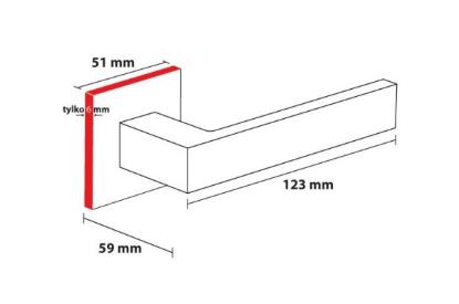 Prekės „Rankena juoda kvadratinė KW Metal Bud Qubik K Fit VQKFICZ“ paveikslėlis