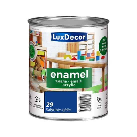 Prekės „Akrilinė emalė LuxDecor blizgi, safyrinės gėlės 0,75l“ paveikslėlis